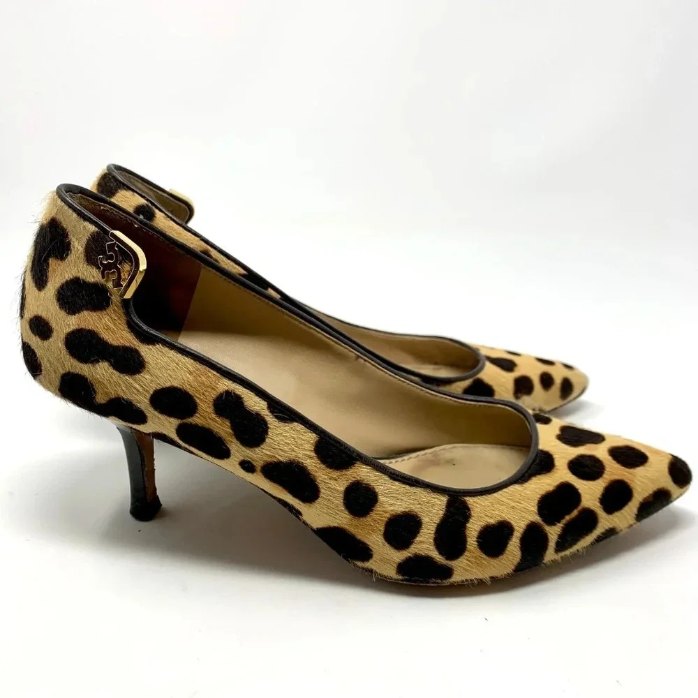 Tory Burch Elizabeth Calf Hair Pump Leopard‎ Print